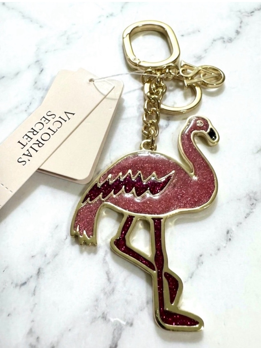 VICTORIA'S SECRET
Flamingo Bag Charm Keychain